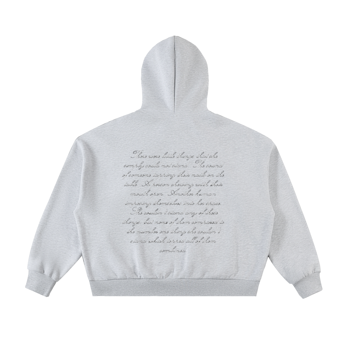 Fleeced Full-Zip Boxy Hoodie