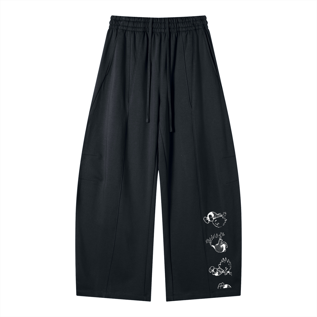 Heavyweight Wide Leg Panel Sweatpants