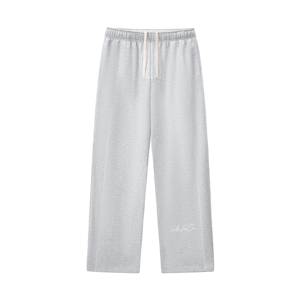 Contrast-Stitched Fleece Sweatpants (set)