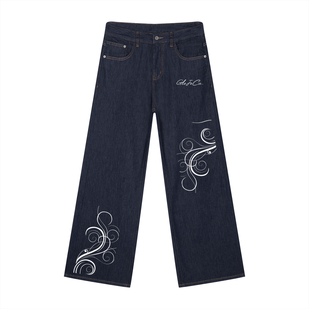 Men's Loose Fit Wide Leg Jeans