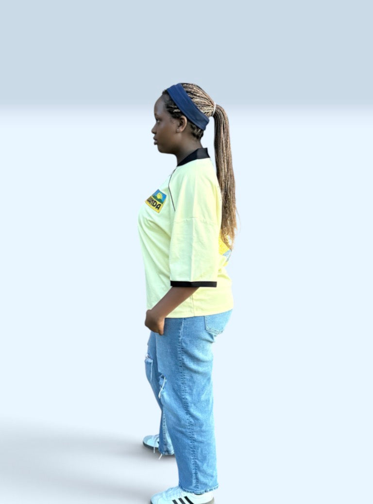Unisex Collared Piping Boxy Soccer Jersey