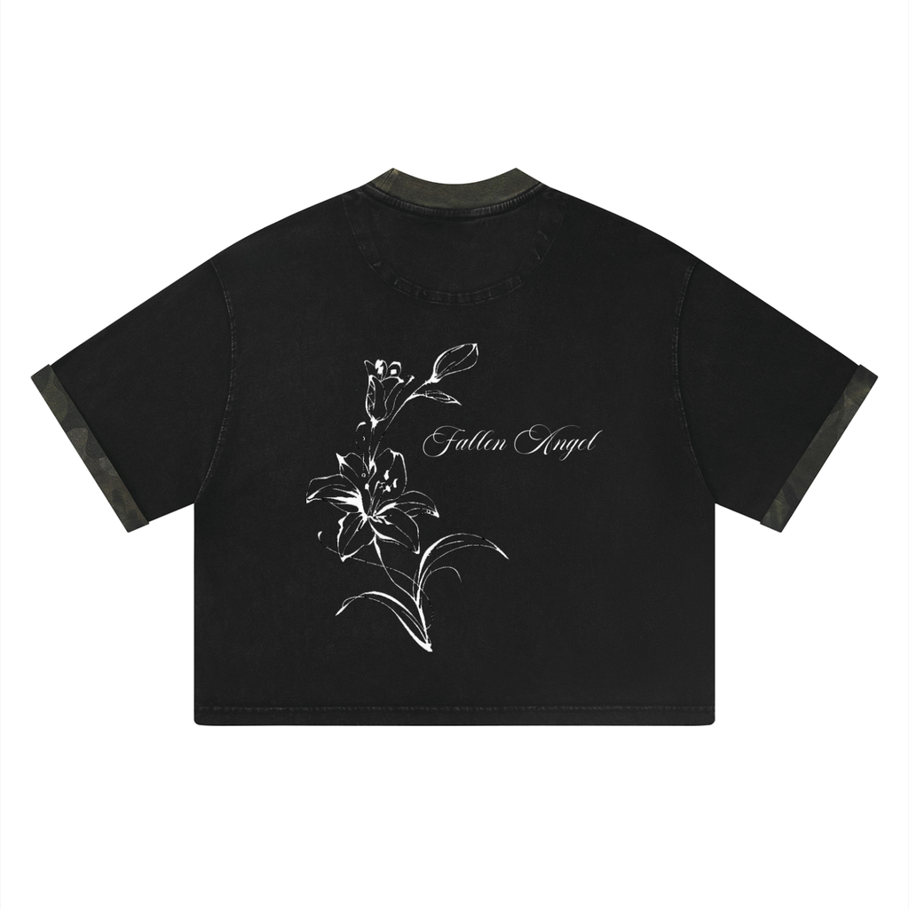 Unisex Mineral Washed Boxy Panel T-Shirt (set)