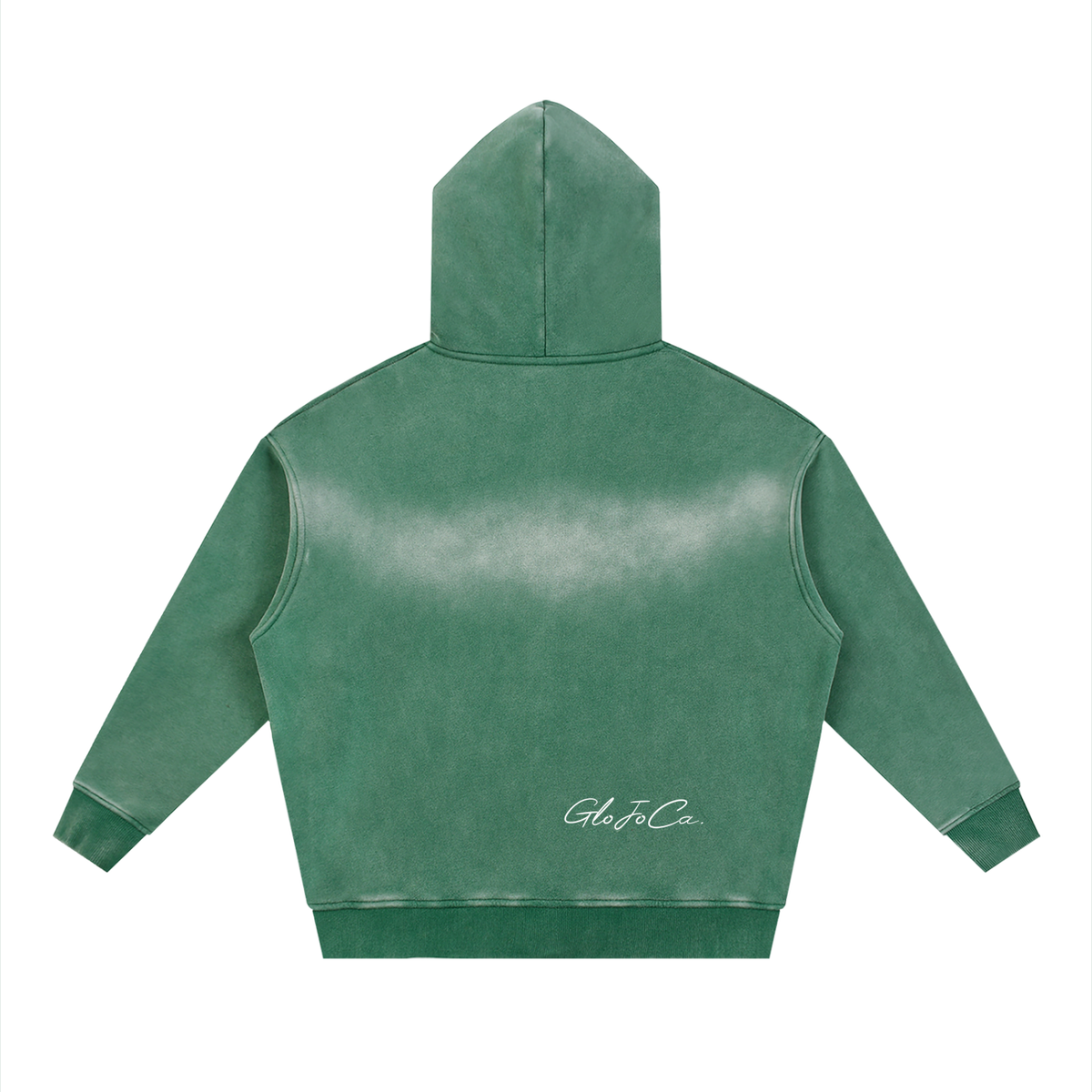 Sunfade Two-way Zipper Boxy Fleece Hoodie