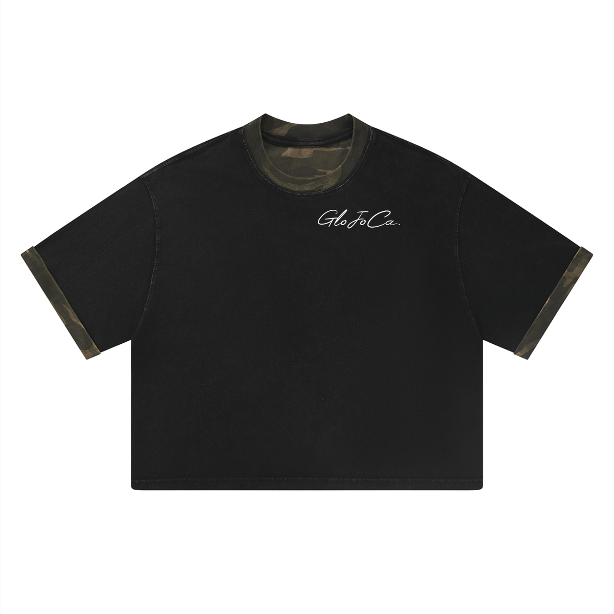 Unisex Mineral Washed Boxy Panel T-Shirt (set)