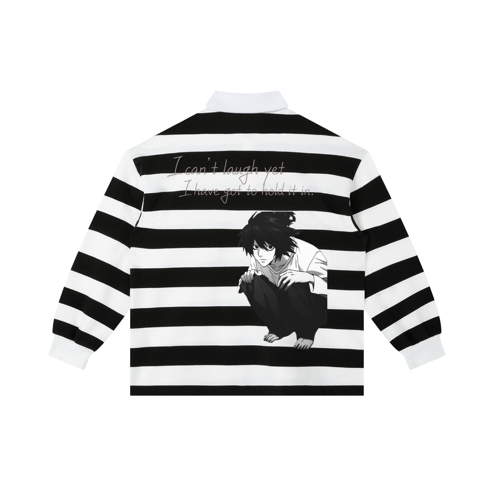 Color Block Stripe Polo Shirt