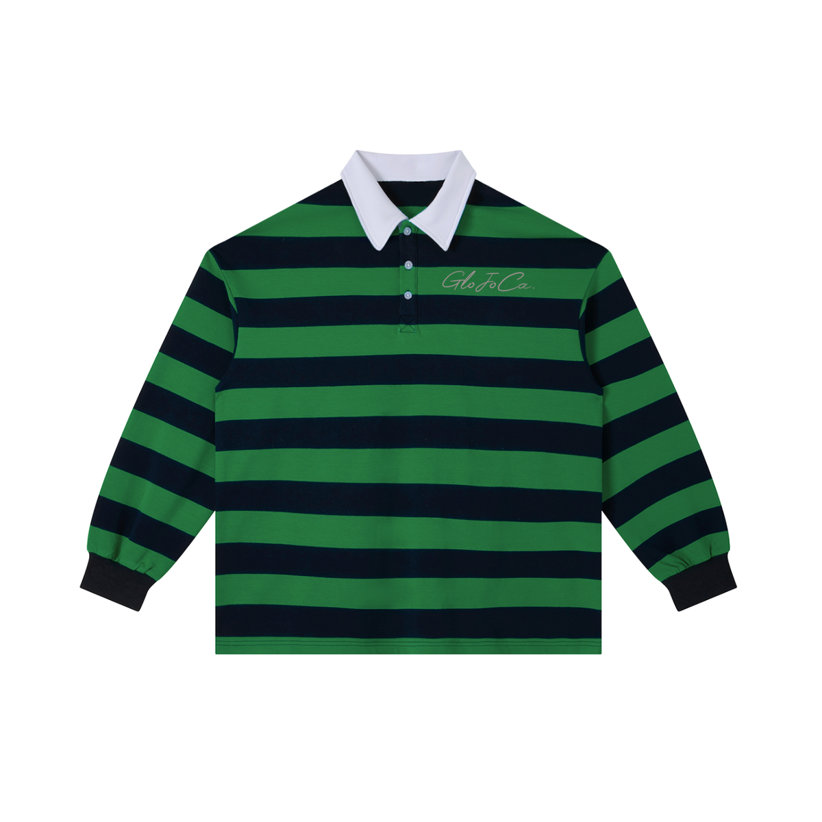 Color Block Stripe Polo Shirt