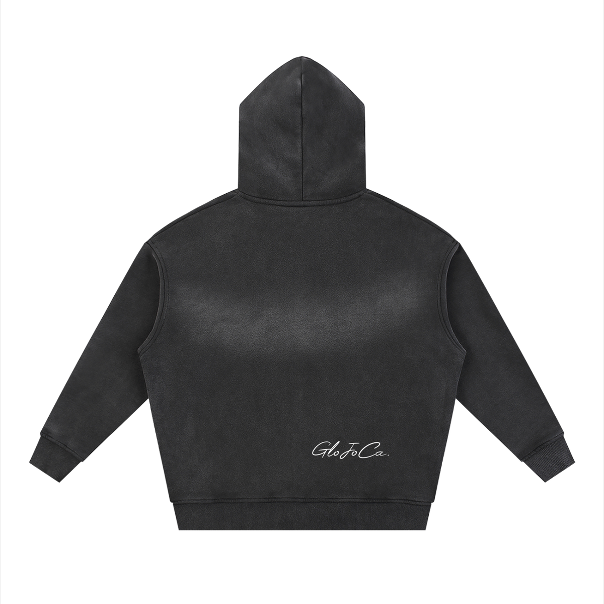 Sunfade Two-way Zipper Boxy Fleece Hoodie