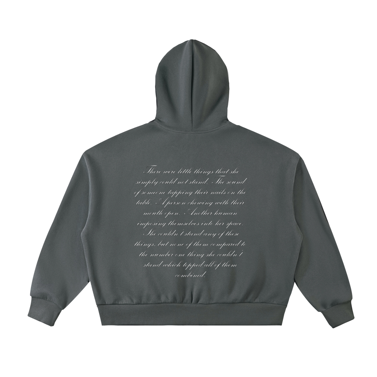 Fleeced Full-Zip Boxy Hoodie