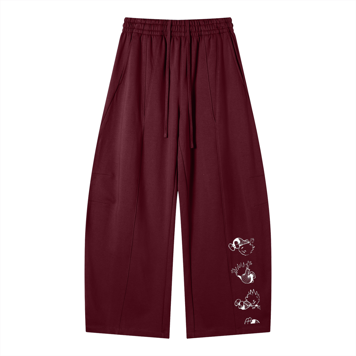 Heavyweight Wide Leg Panel Sweatpants