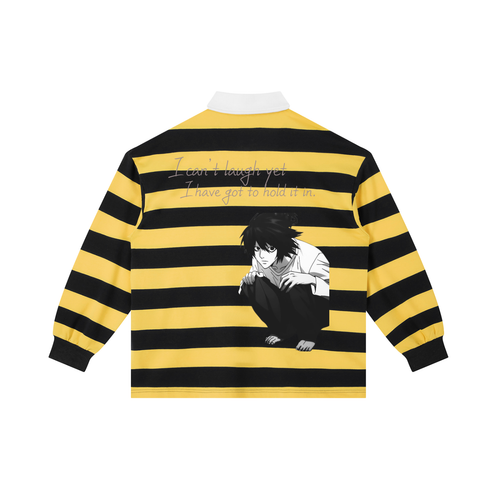 Color Block Stripe Polo Shirt