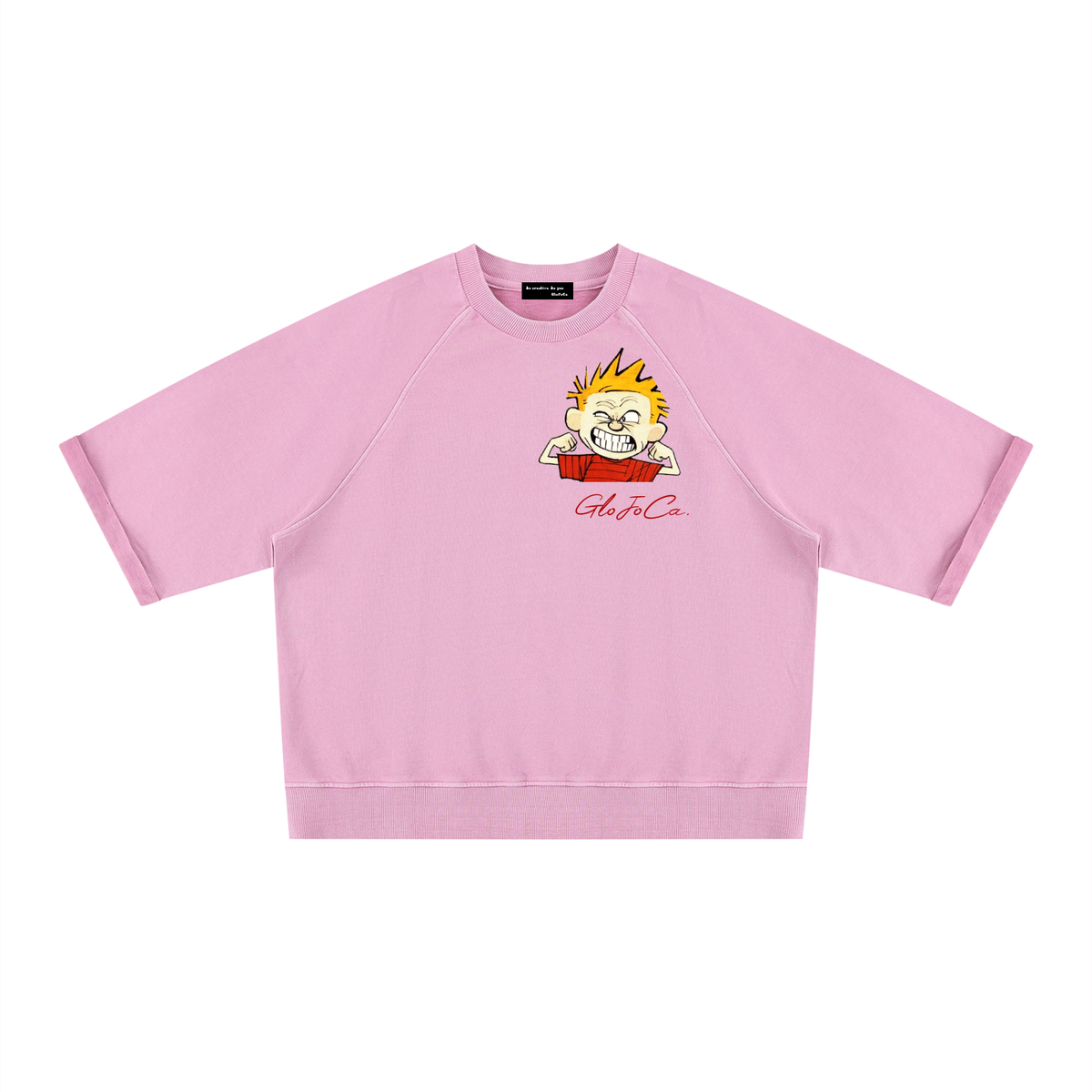 Unisex Vintage Wash Boxy Short Sleeve Sweatshirt