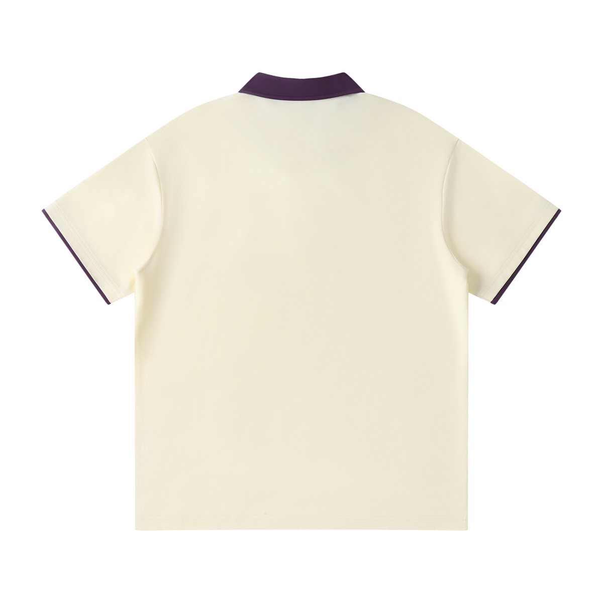 Contrast Collar Raglan Polo Shirt