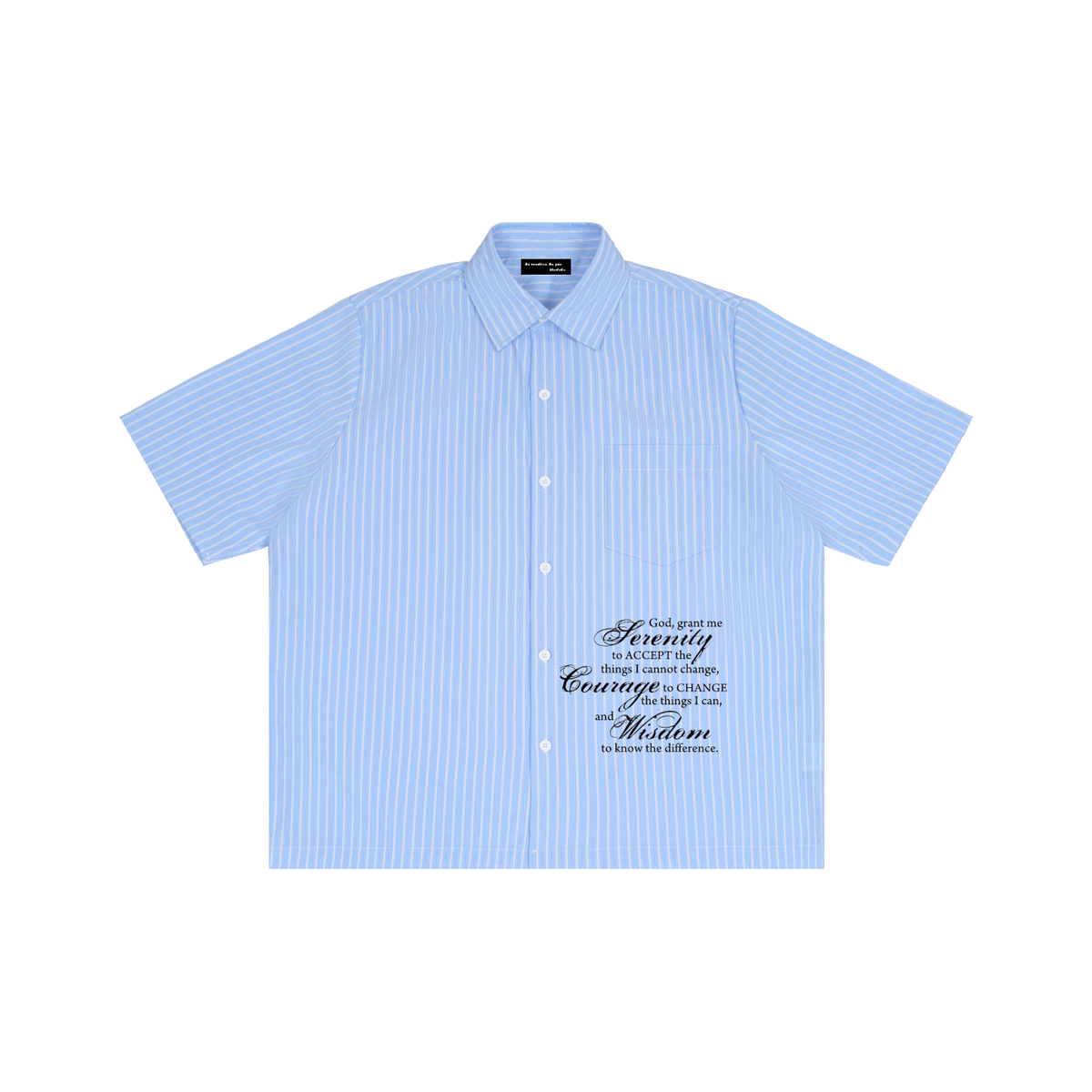 Striped Boxy Short Sleeve Shirt