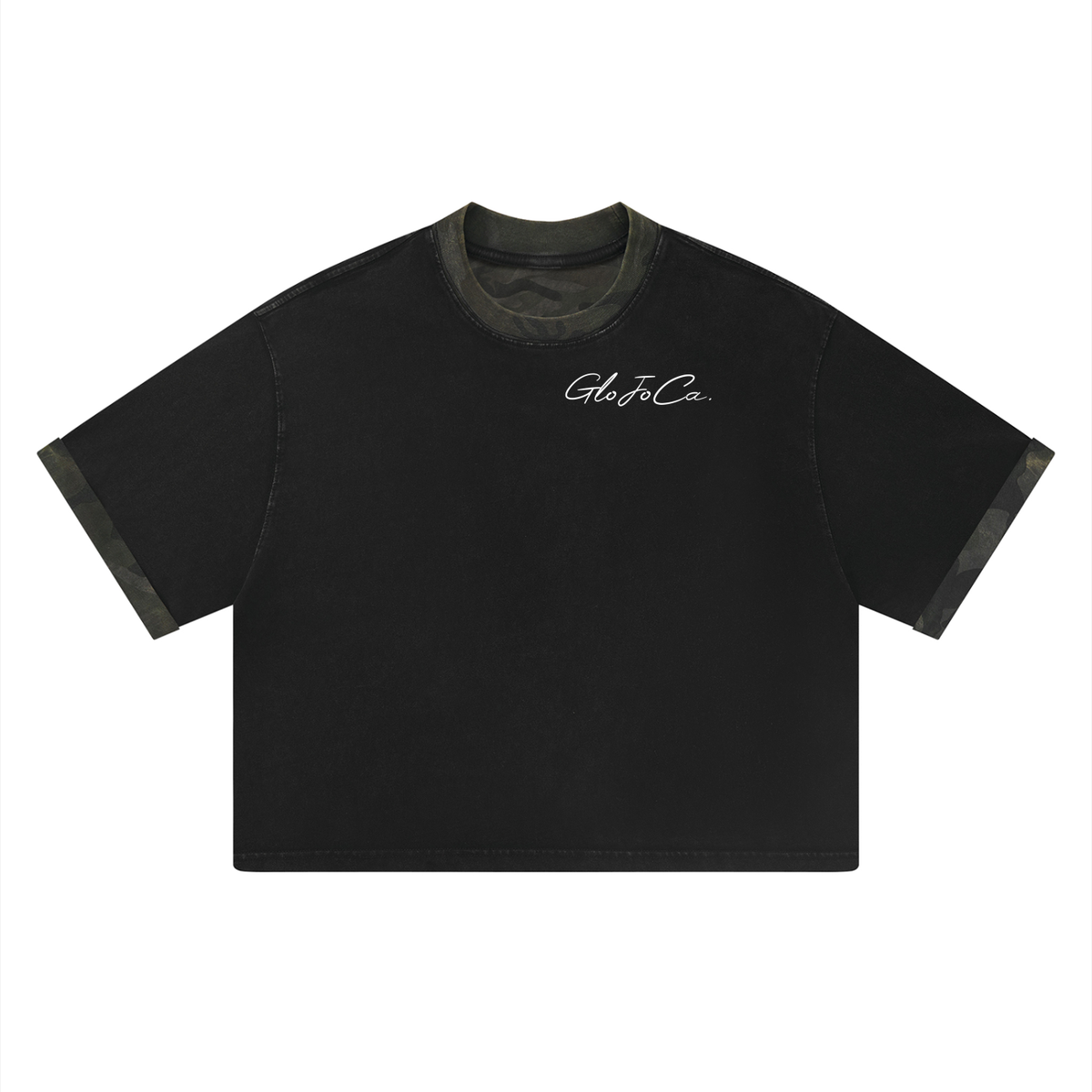 Unisex Mineral Washed Boxy Panel T-Shirt (set)